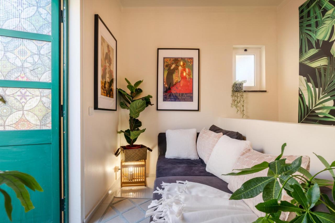 Arty Vintage Townhouse With Rooftop Shower & Sun Loungers Olhao Exterior photo